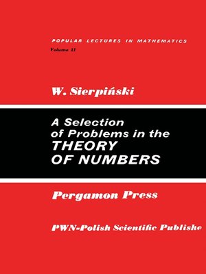 cover image of A Selection of Problems in the Theory of Numbers